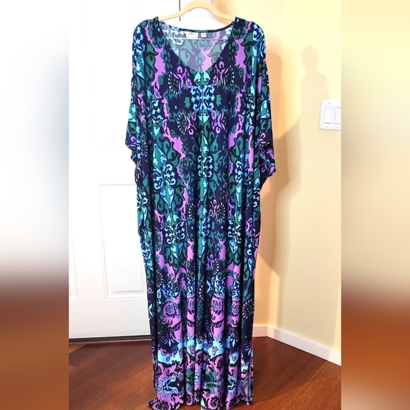 Joan Rivers Dresses Vintage Joan Rivers Caftan Maxi Dress X Poshmark